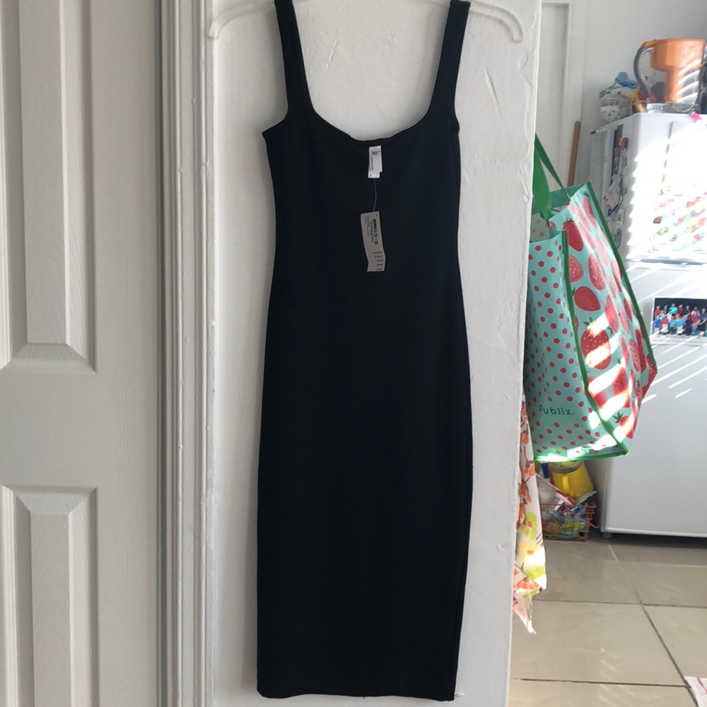 American apparel black ponte dress